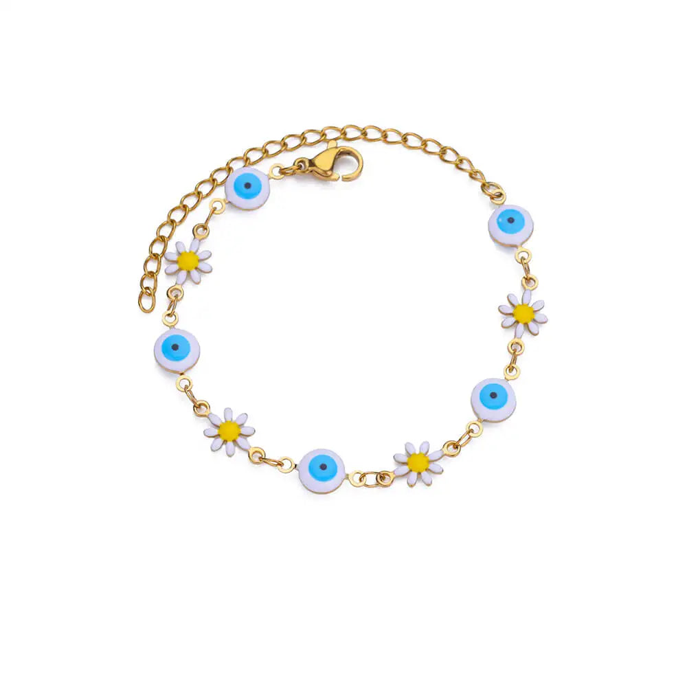 Cindy Fashion Beads Flower Bracelets