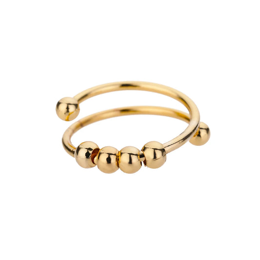 Bague géométrique en or tendance Cindy