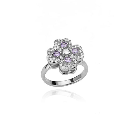 Bague torsadée Cindy plaquée or 18 carats