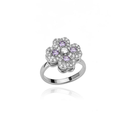 Bague torsadée Cindy plaquée or 18 carats
