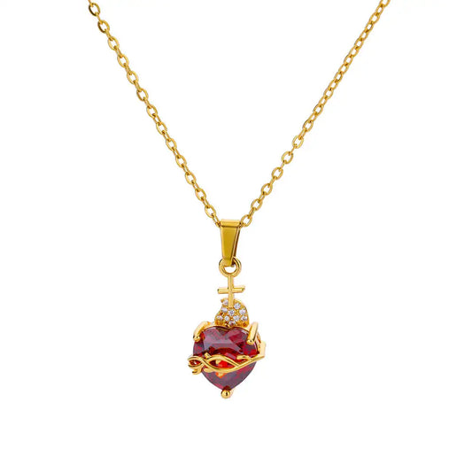 Cindy Aesthetic Heart Opal Necklace