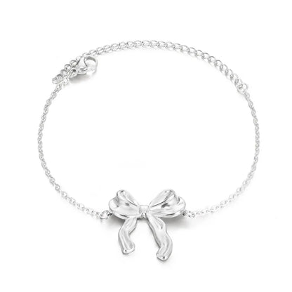 Elegant Golden Bow Bracelet 