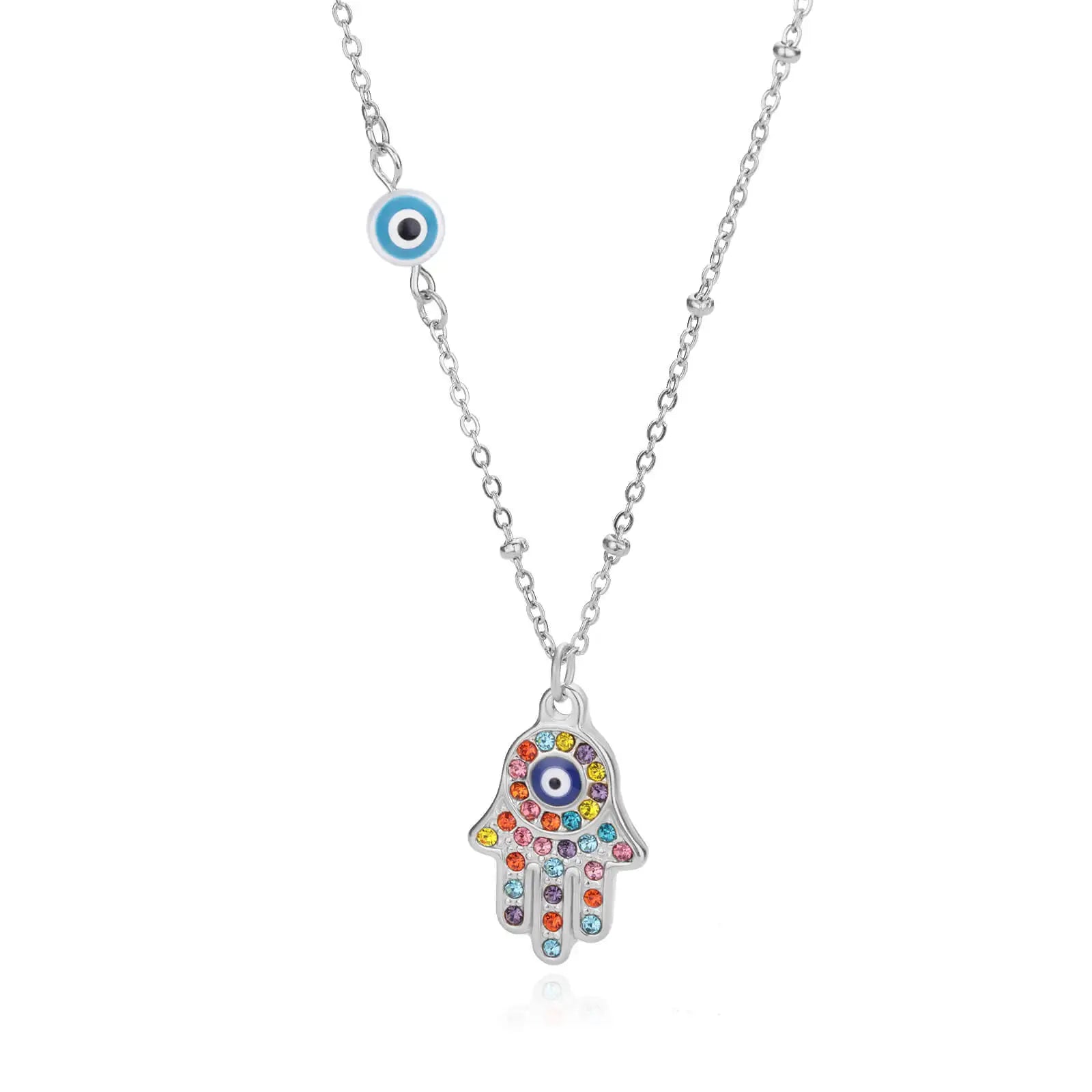 Cindy Elegant hand Necklace with Pearl