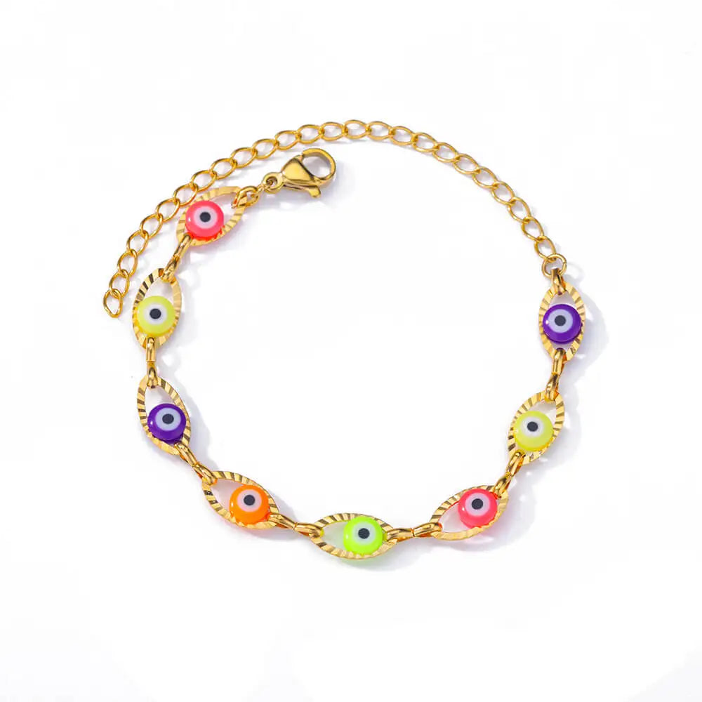 Cindy Evil Eye Charm Bracelet