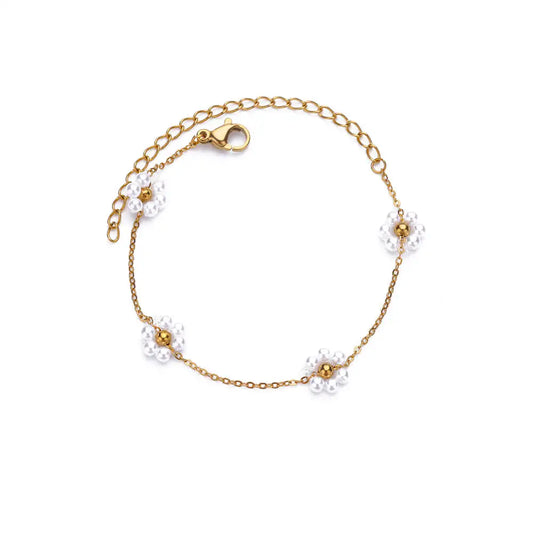 Cindy Fashion Beads Flower Bracelets