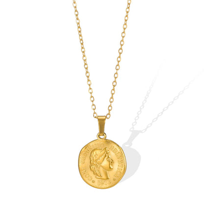 Cindy Opal medallion Necklace