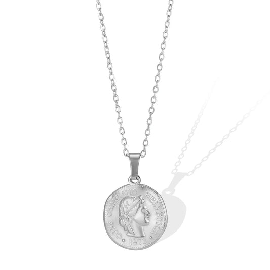 Cindy Opal medallion Necklace
