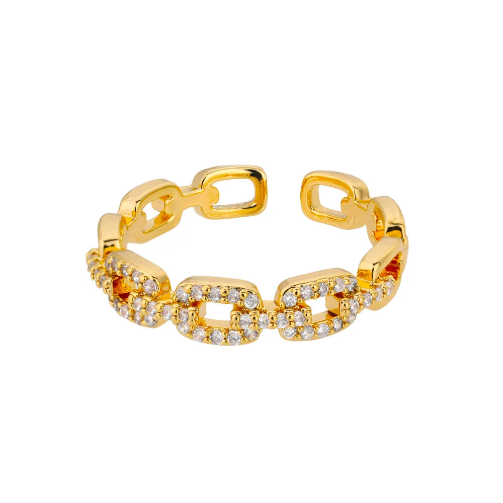 Couple-Style Twist Ring Gold