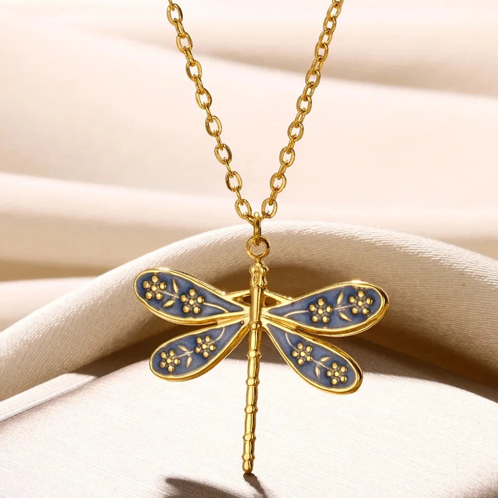 Dragonfly Necklace for Women– Insect Jewelry