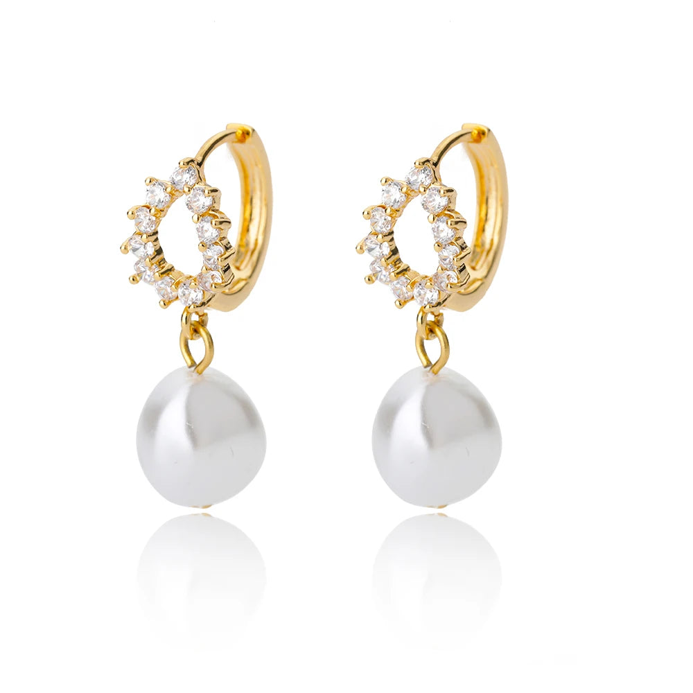 Elegant Pearl Drop Earrings