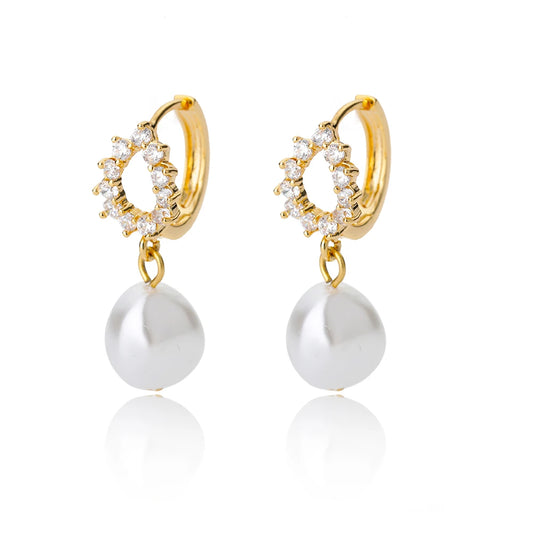 Elegant Pearl Drop Earrings