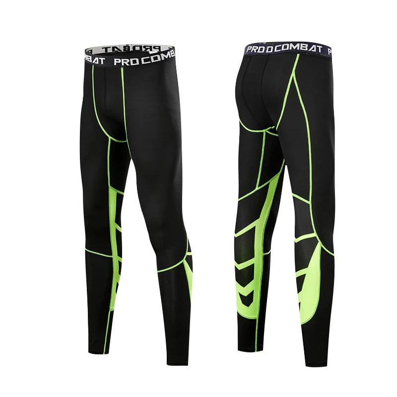 collants de compression hommes pour le fitnessnoir 