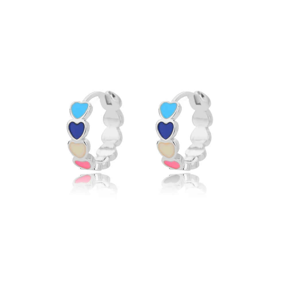 Cindy Golden Heartbeat – Boucles d'oreilles tendance en acier inoxydable pour elle