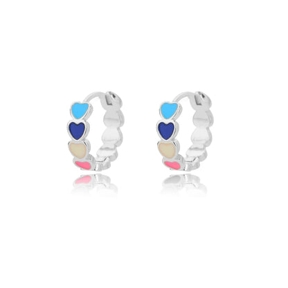 Cindy Golden Heartbeat – Boucles d'oreilles tendance en acier inoxydable pour elle