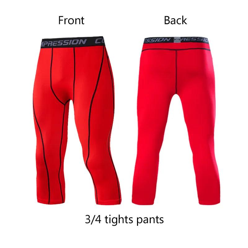 legging running homme rouge