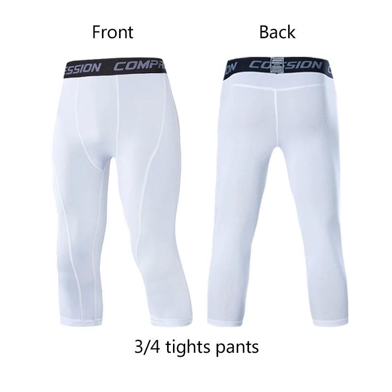 legging running homme blanc