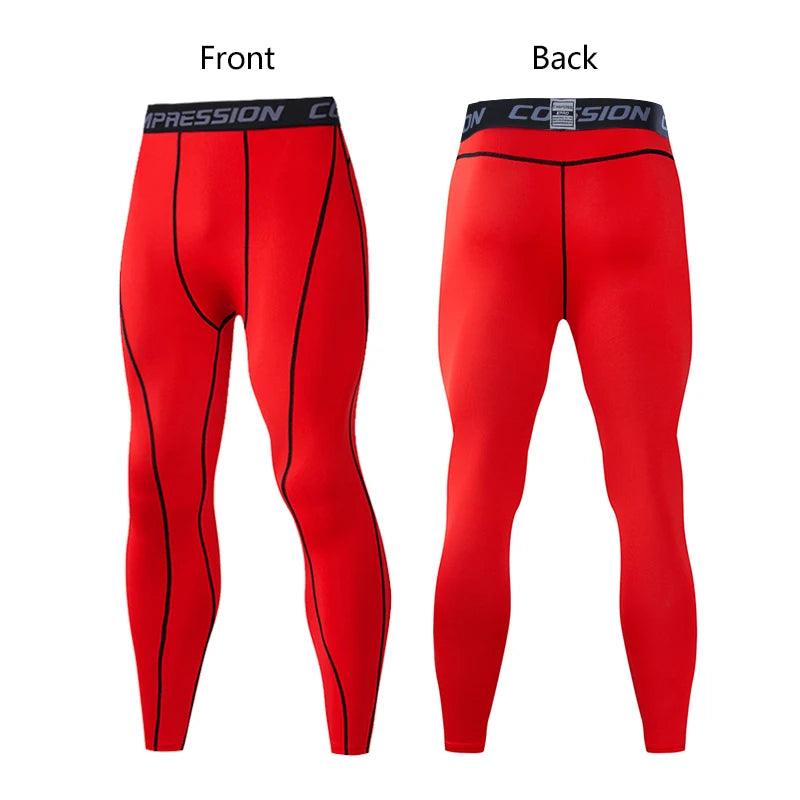 legging running homme rouge