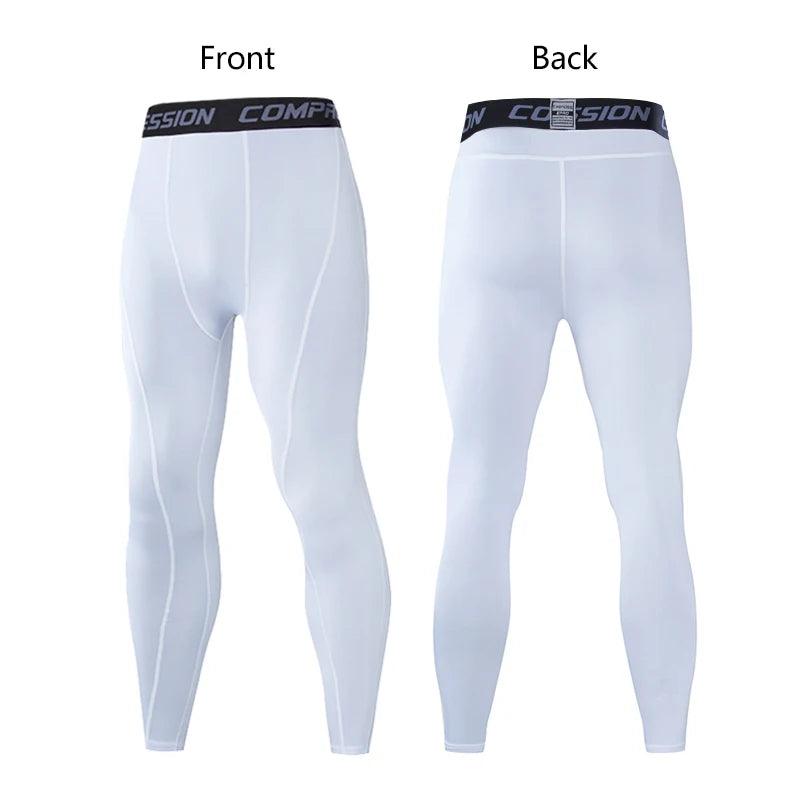 legging running homme blanc