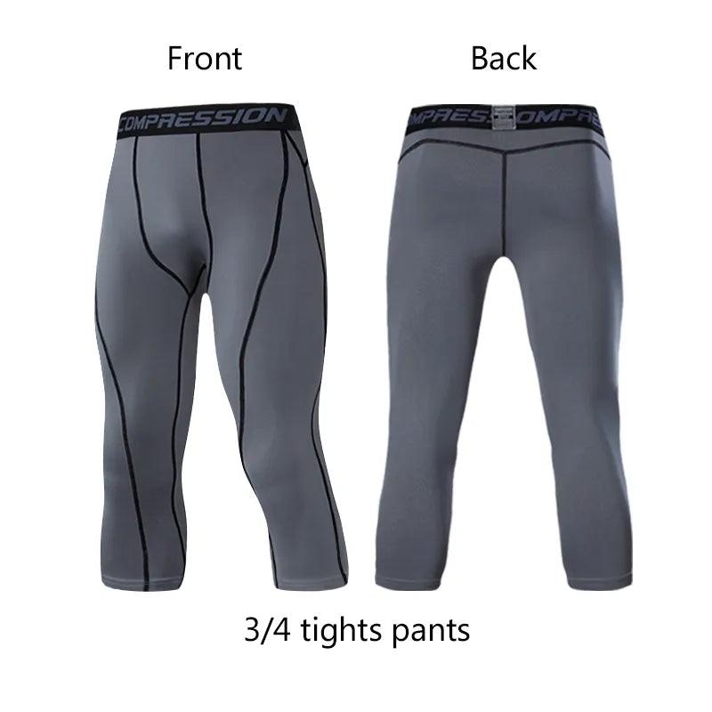 legging running homme gris