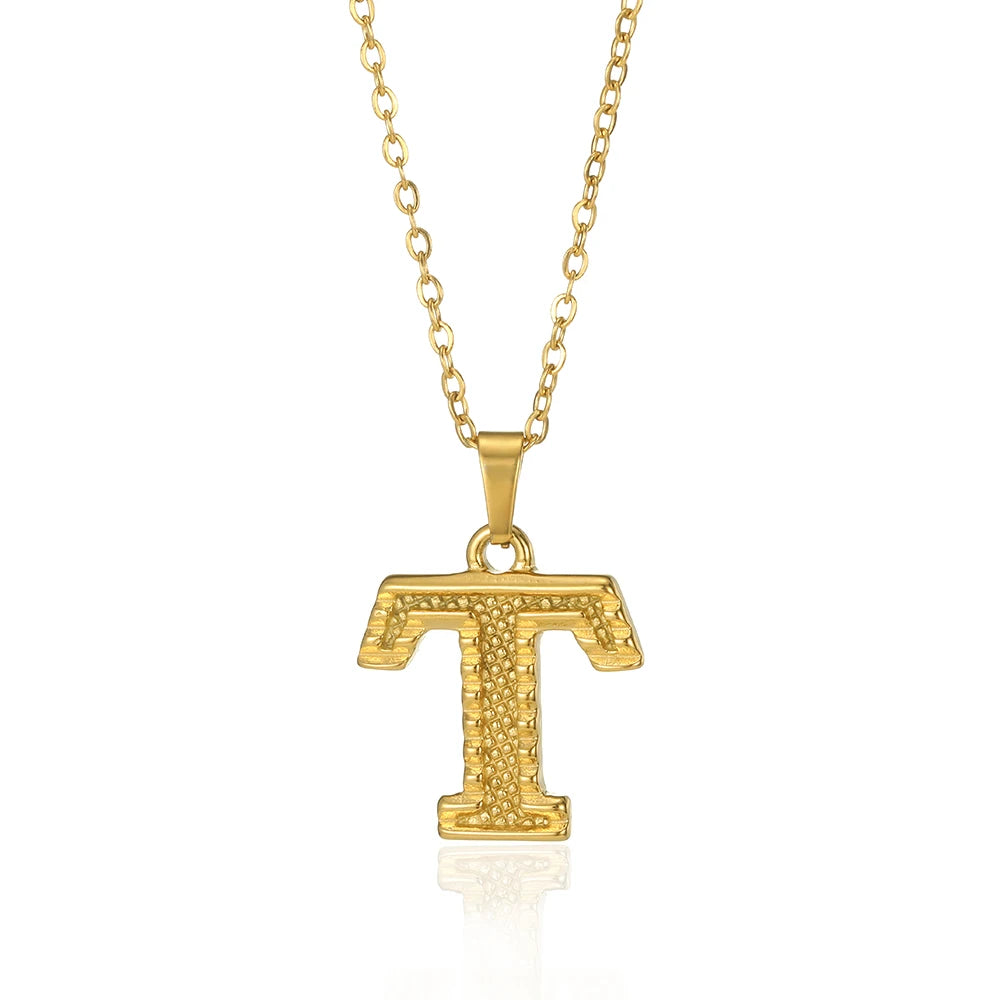 Myjuri Bold Initial Necklace — 18K Gold