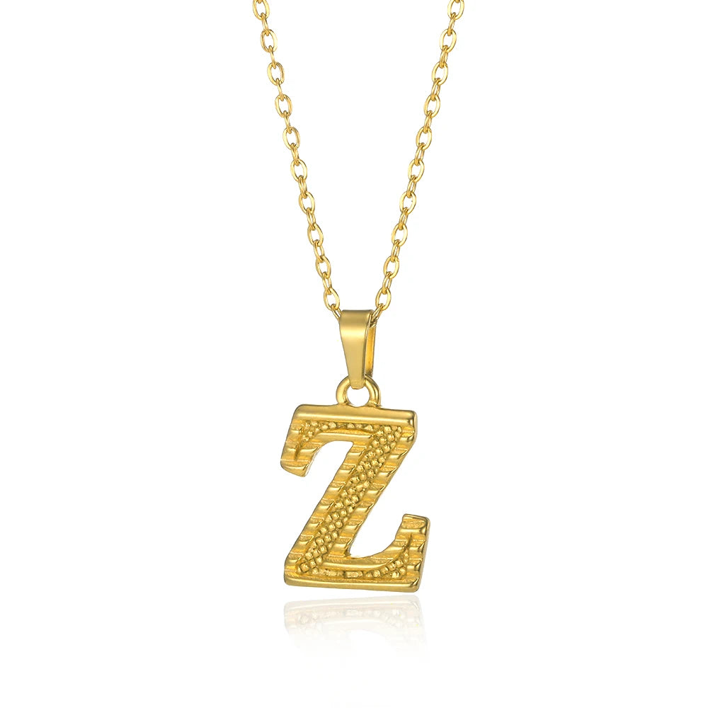 Myjuri Bold Initial Necklace — 18K Gold