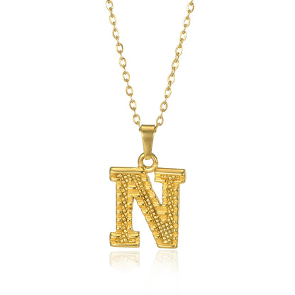 Myjuri Bold Initial Necklace — 18K Gold