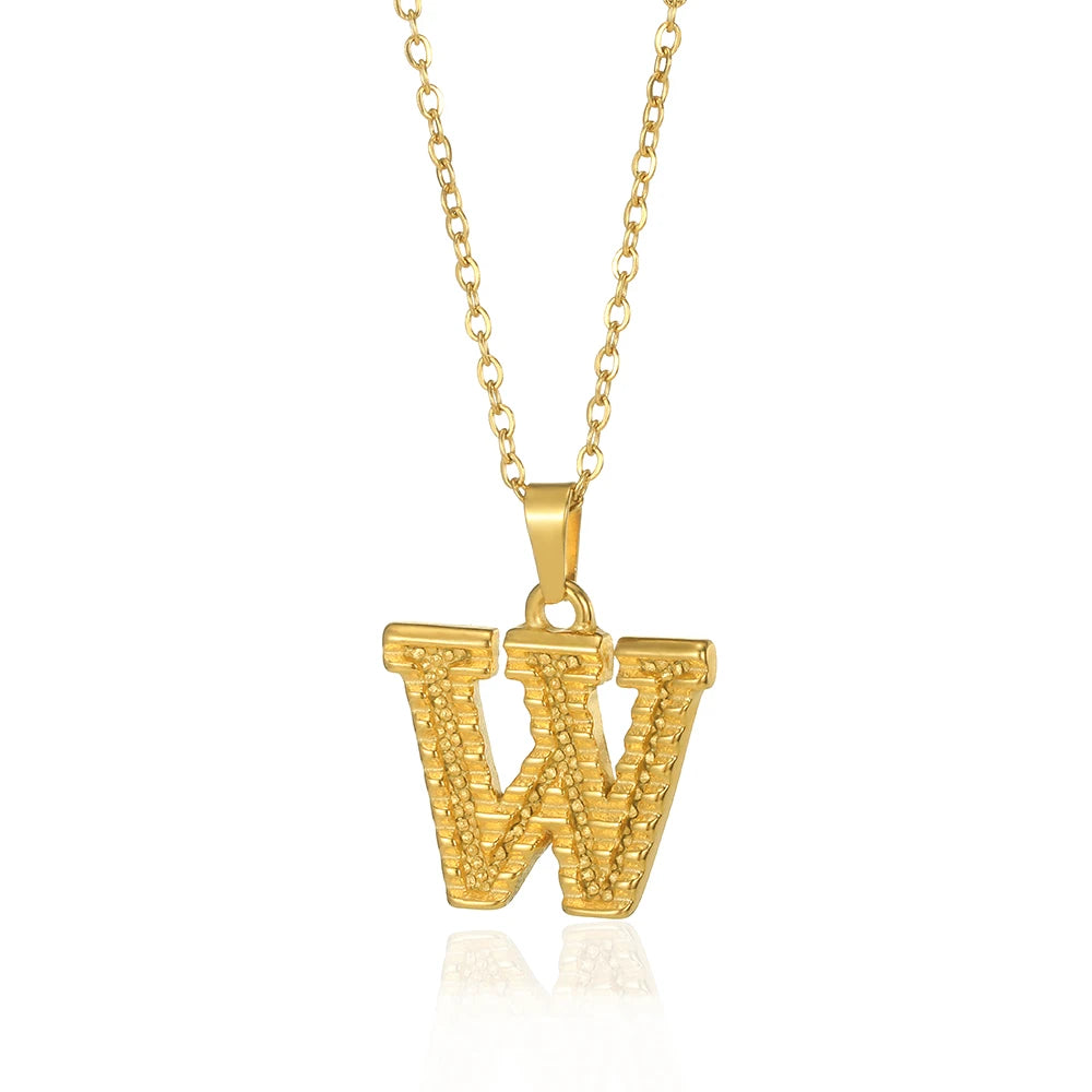 Myjuri Bold Initial Necklace — 18K Gold