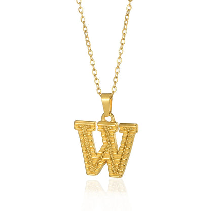 Myjuri Bold Initial Necklace — 18K Gold