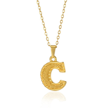 Myjuri Bold Initial Necklace — 18K Gold