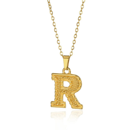 Myjuri Bold Initial Necklace — 18K Gold