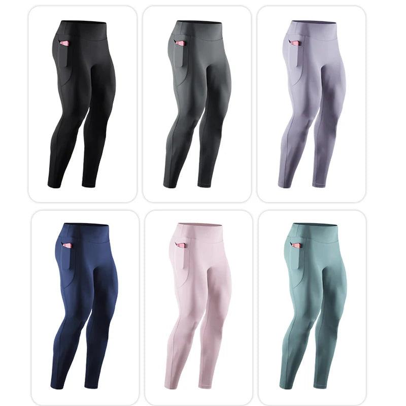 Leggings de compression sport avec poche 