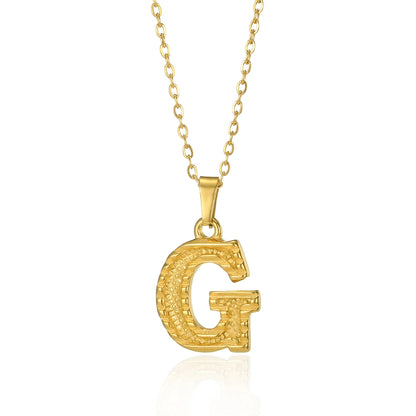 Myjuri Bold Initial Necklace — 18K Gold