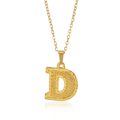 Myjuri Bold Initial Necklace — 18K Gold