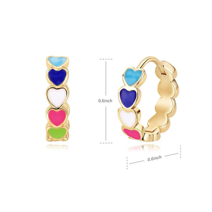 Cindy Golden Heartbeat – Boucles d'oreilles tendance en acier inoxydable pour elle