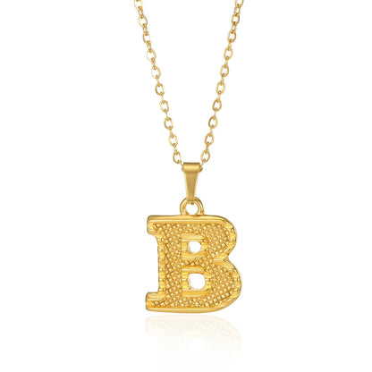 Myjuri Bold Initial Necklace — 18K Gold