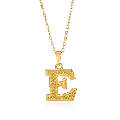 Myjuri Bold Initial Necklace — 18K Gold