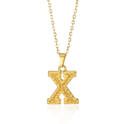 Myjuri Bold Initial Necklace — 18K Gold
