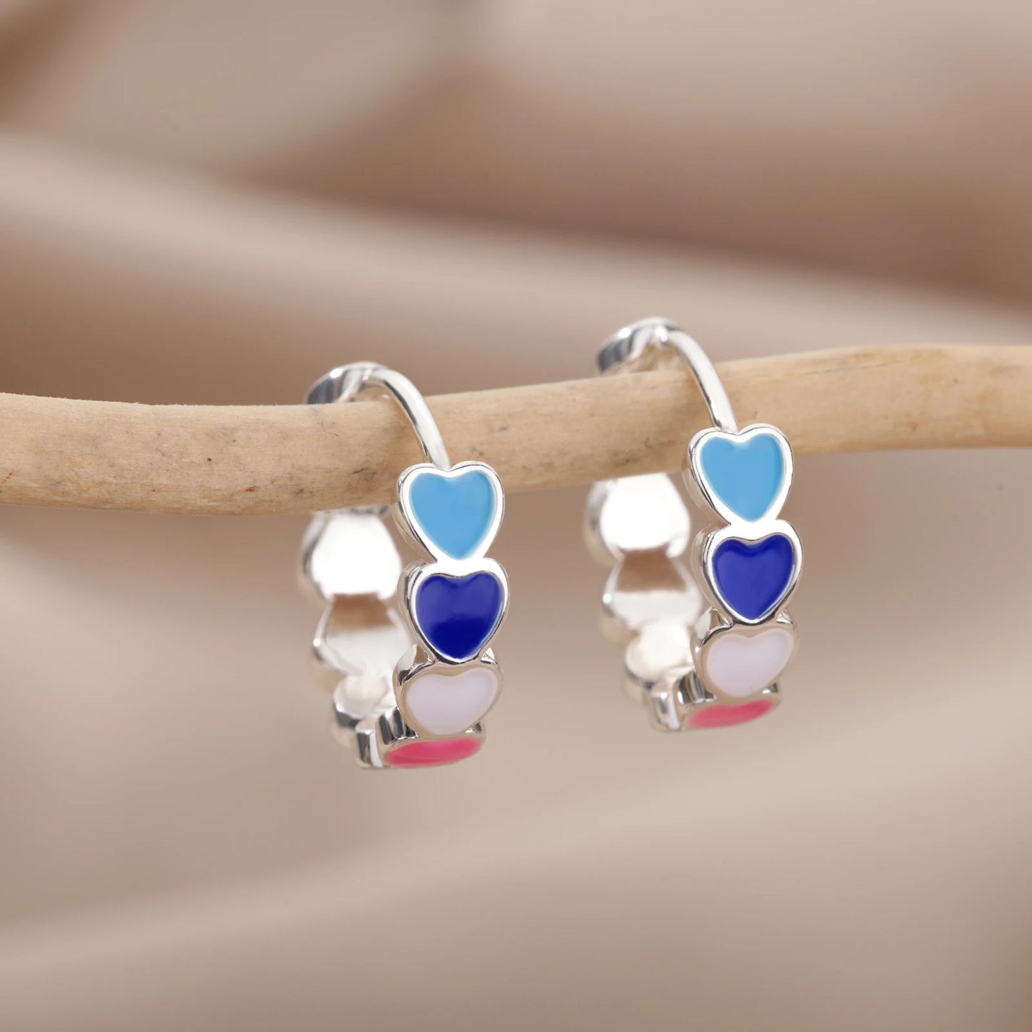 Cindy Golden Heartbeat – Boucles d'oreilles tendance en acier inoxydable pour elle