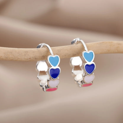 Cindy Golden Heartbeat – Boucles d'oreilles tendance en acier inoxydable pour elle