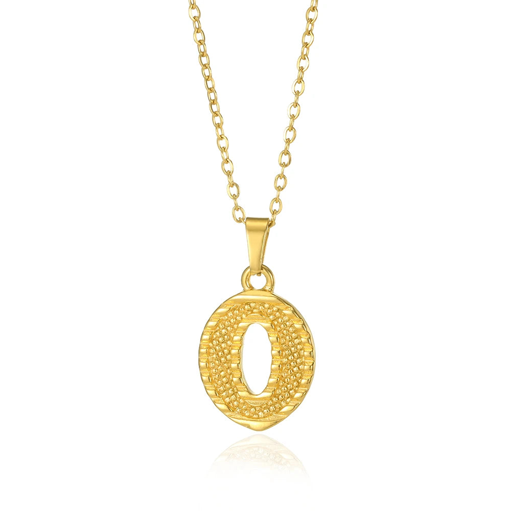 Myjuri Bold Initial Necklace — 18K Gold