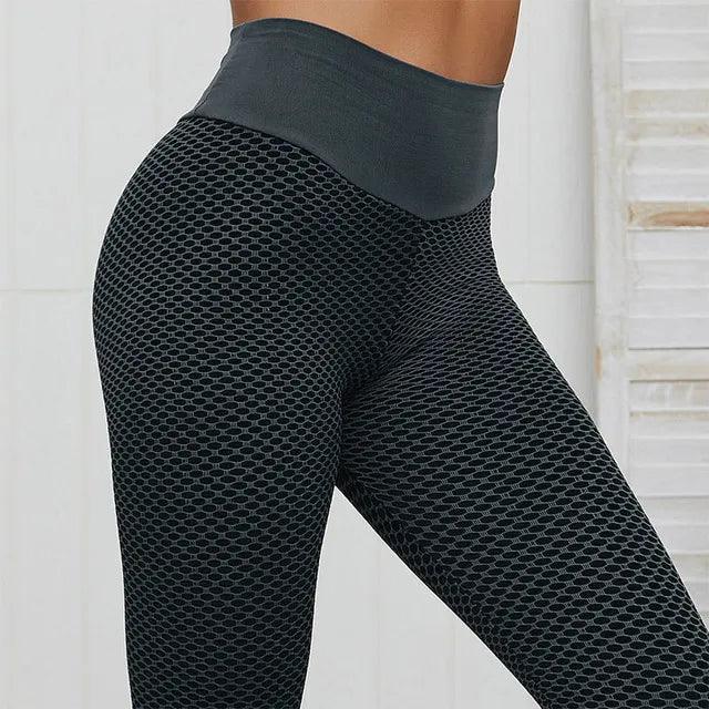 legging côtelé push grillage noir